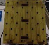 Figure 1. Left: description of the experiment. Accelerometer  is placed on the sternum above the xiphoid and ICARE and  accelerometer measurements are performed concurrently.  Distance between the object and receivers is 72 cm. Right:  emission and receivers arrays. Central panel combines both the  radiating and receiving elements.